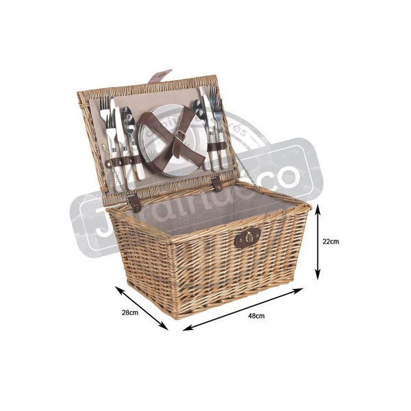 Jardin Deco Picnic Wicker Basket Wayfair.co.uk